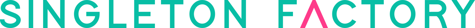 Singleton Factory Nur Text Logo